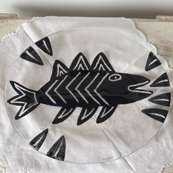 Kosta Boda hand painted serving platter - Picture 1 of 10